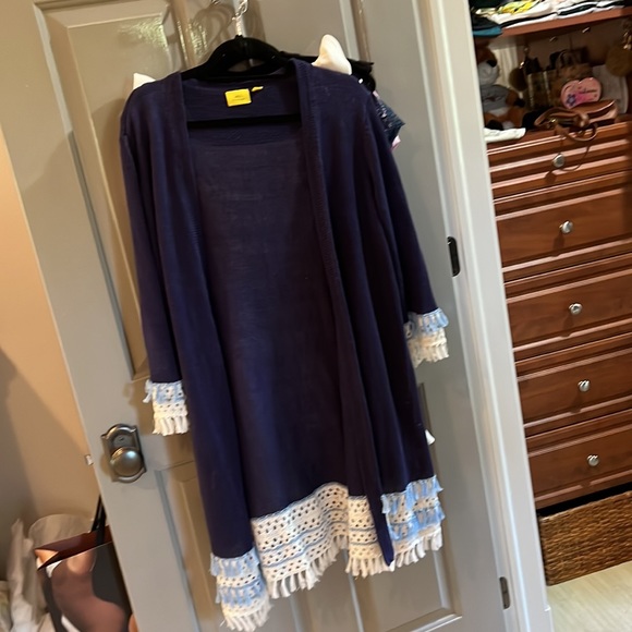Roller rabbit blue cardigan - Picture 2 of 6